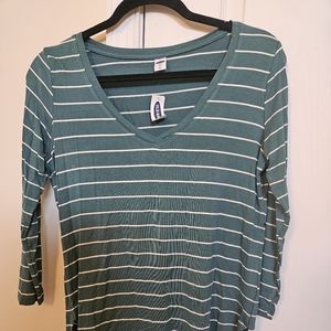 Old Navy stripe 3/4 sleeve shirt